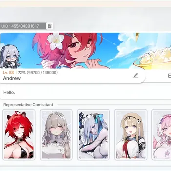 Chaos Zero Nightmare Accounts Global|Lv.53|16SSR [Narja,Haru EM2]+Sign,Sereniel EM2,Veronica EM2,Renoa EM2,Chizuru EM1