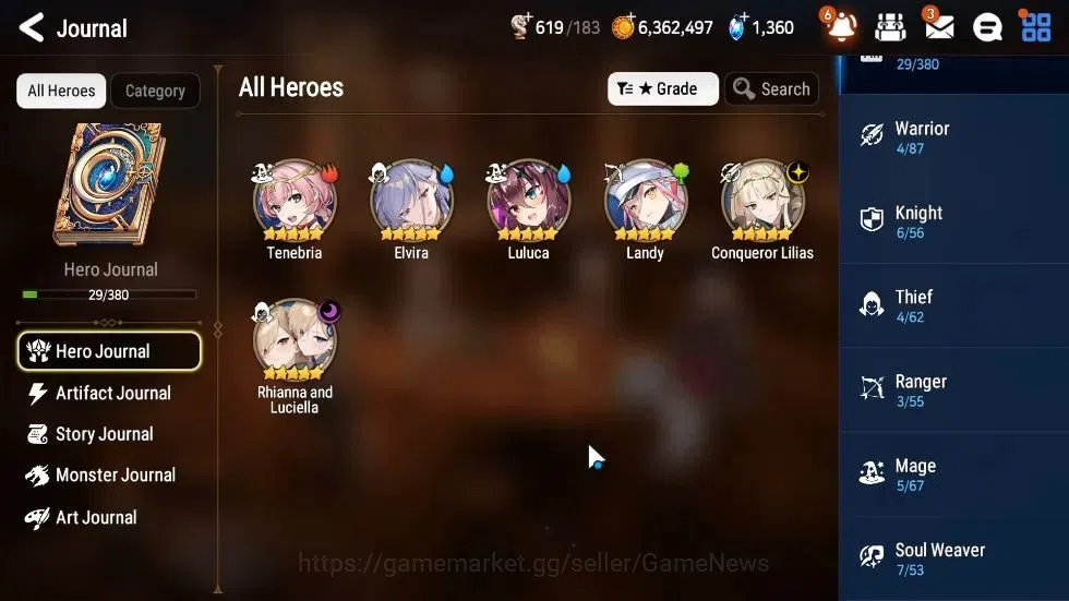 Epic Seven Accounts GLOBAL Unverif|New Era|2 ML(Rhianna and Luciella,C image 6