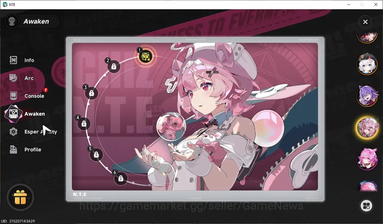 Neverness to Everness Accounts Global SEA|HL 32|TL 25|10 S-Class 4 Limit[Shinku,Chaos,Lacrimosa,Hotori]|Porsche|3 Limit 13