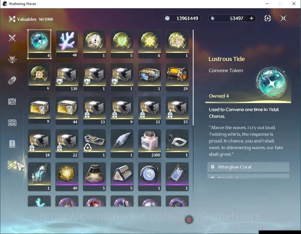 Wuthering Waves Accounts EU | UL 47 | 53K Astrite, 48 Coral | 2 Limited | D image 8