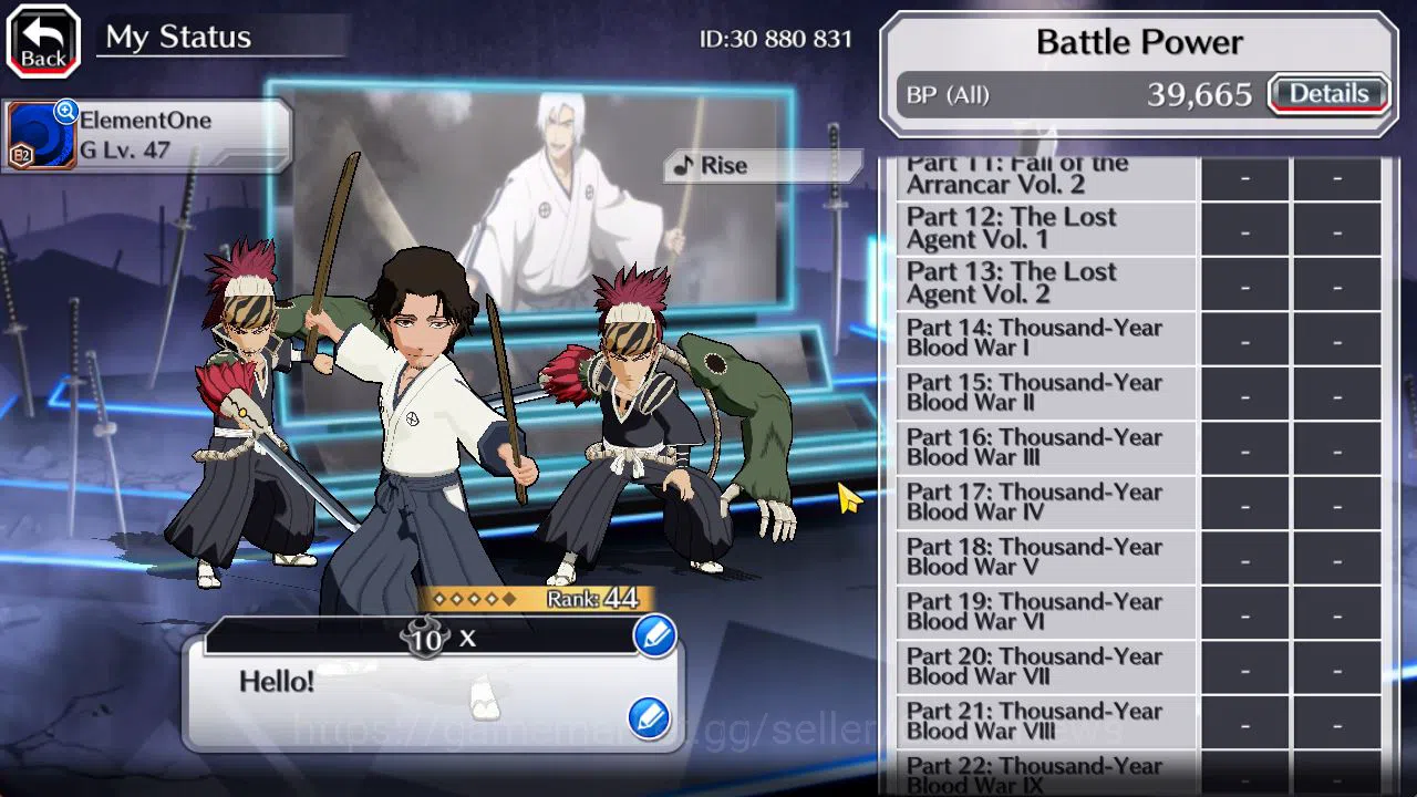 Bleach: Brave Souls Accounts Starter [GLOBAL]6K Orb+Fresh All Story|SoulReaper Shunsui,TYBW25 Renji,TYBW24 5