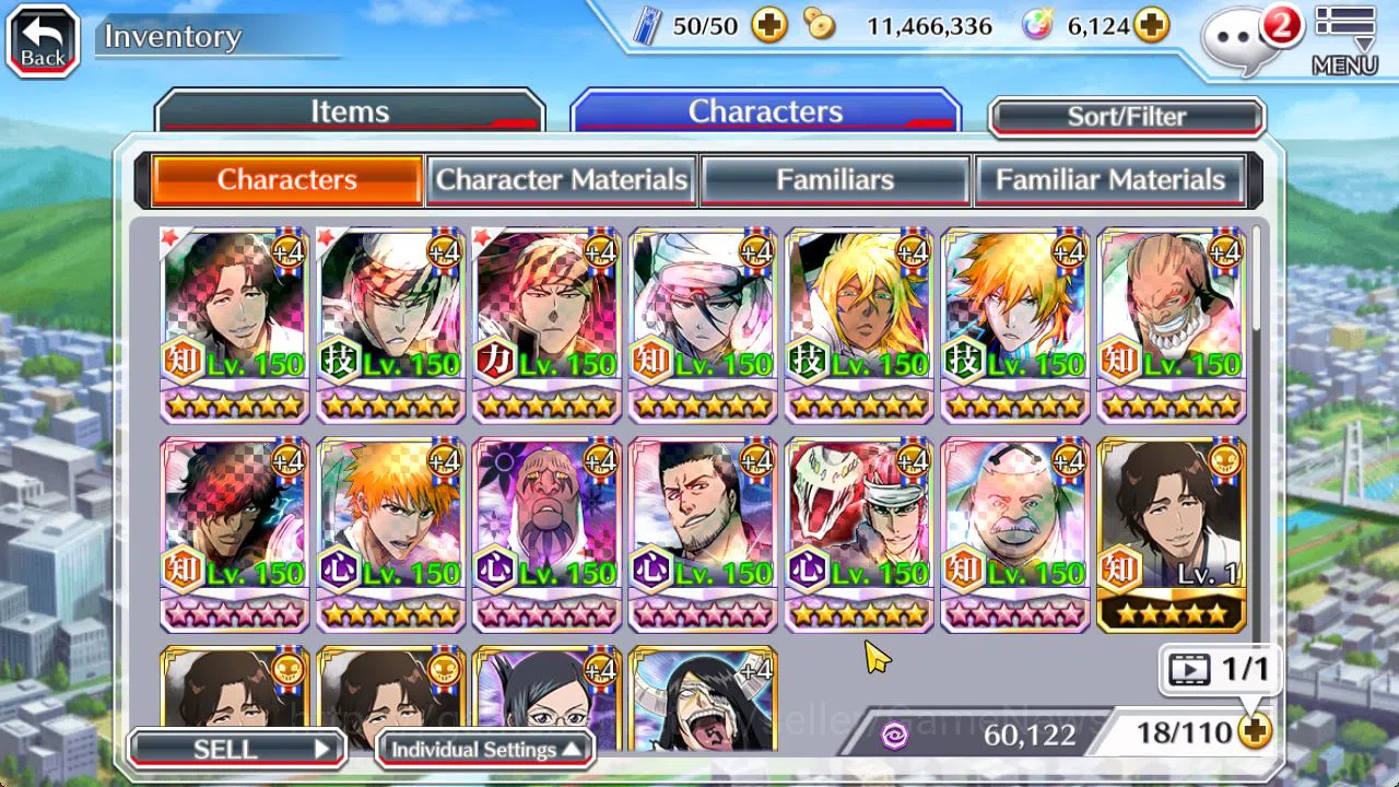 Bleach: Brave Souls Accounts Starter [GLOBAL]6K Orb+Fresh All Story|SoulReaper Shunsui,TYBW25 Renji,TYBW24 8