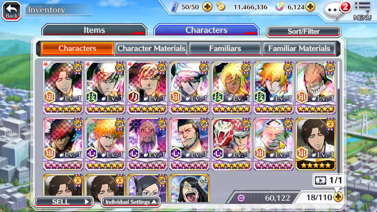 Bleach: Brave Souls Accounts Starter [GLOBAL]6K Orb+Fresh All Story|SoulReaper Shunsui,TYBW25 Renji,TYBW24 9