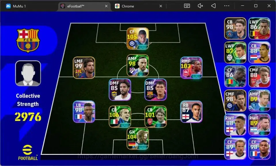 eFootball Accounts Android|PW 2976|Epic Cannavaro,Adriano,Kahn,Adams, image 2