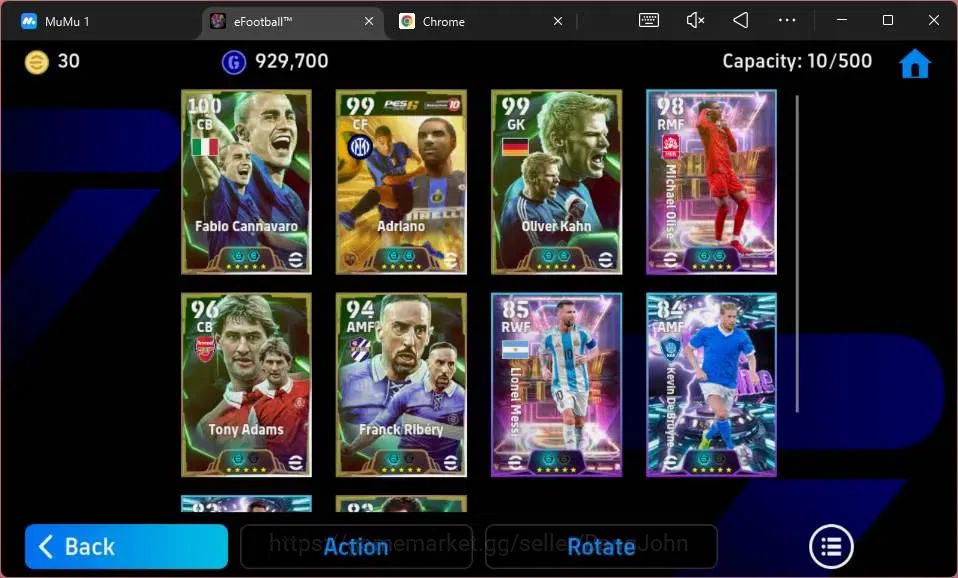 eFootball Accounts Android|PW 2976|Epic Cannavaro,Adriano,Kahn,Adams, image 5