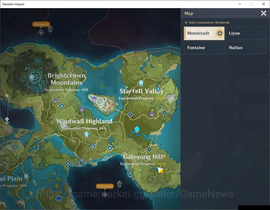 Genshin Impact Accounts ASIA |AR 25 |Starter with Nefer |Low Explore Map | image 11