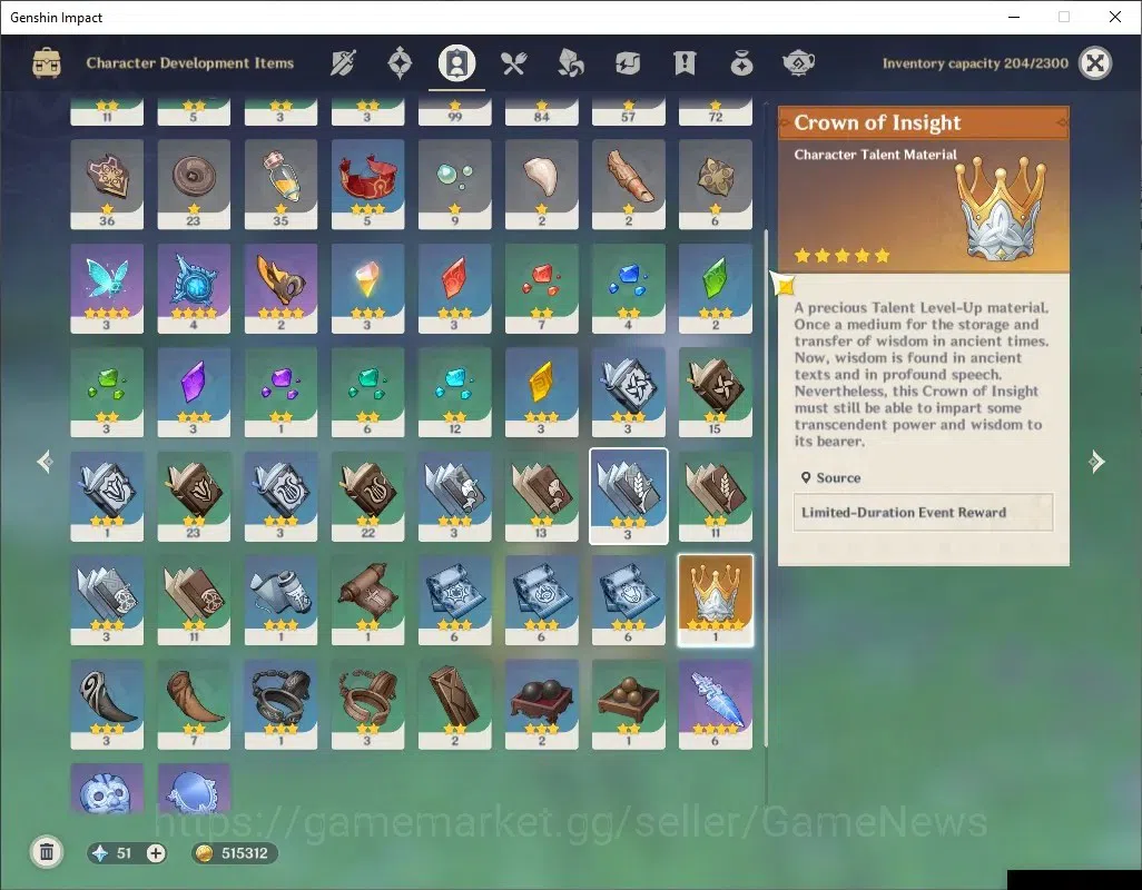 Genshin Impact Accounts ASIA |AR 25 |Starter with Nefer |Low Explore Map | image 5