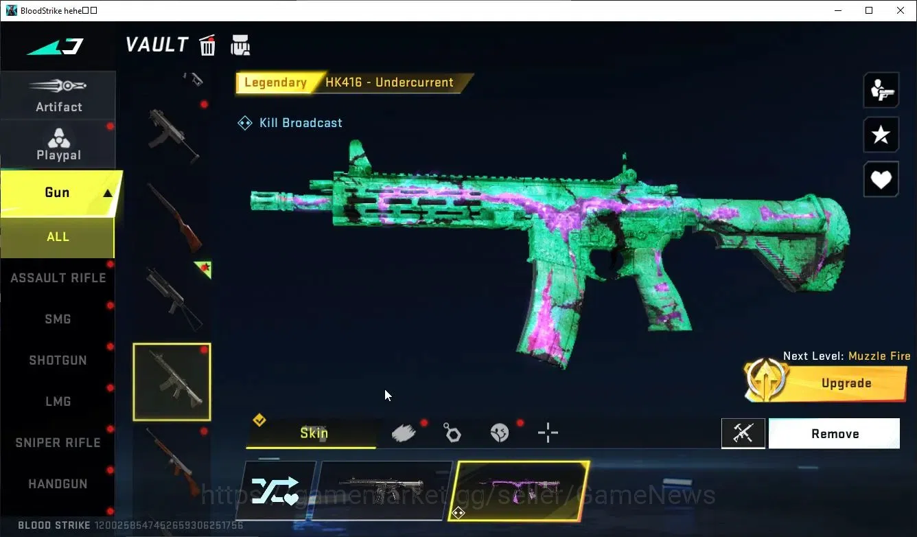Blood Strike Accounts ASIA|1 ETERNAL Bizon-Seraph Lv2| Legendary HK416-U image 6