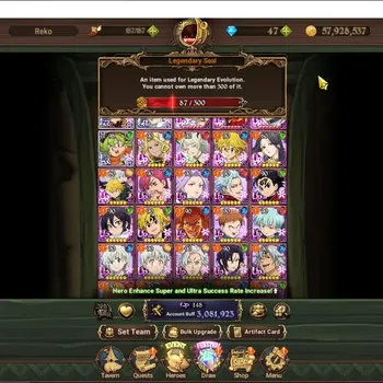 The Seven Deadly Sins: Grand Cross Accounts Endgame GLOBAL|3M CC|87 LS|3 LR 12