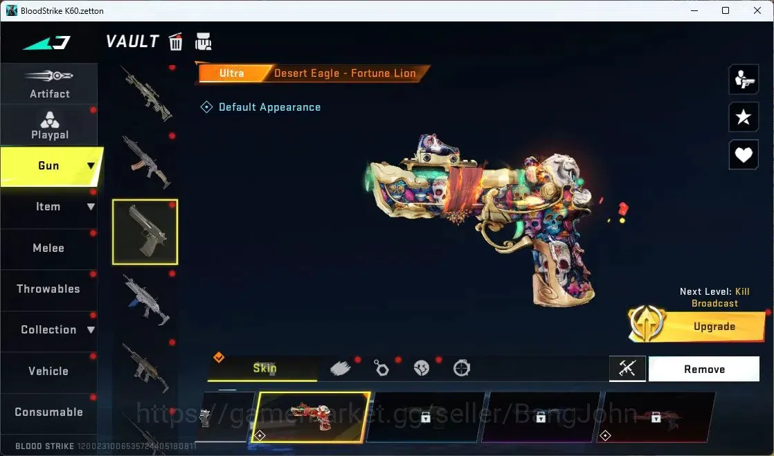 Blood Strike Accounts ASIA | 2 Collab Guns | 2 EVA GUNS | 2 Eternal Guns image 12
