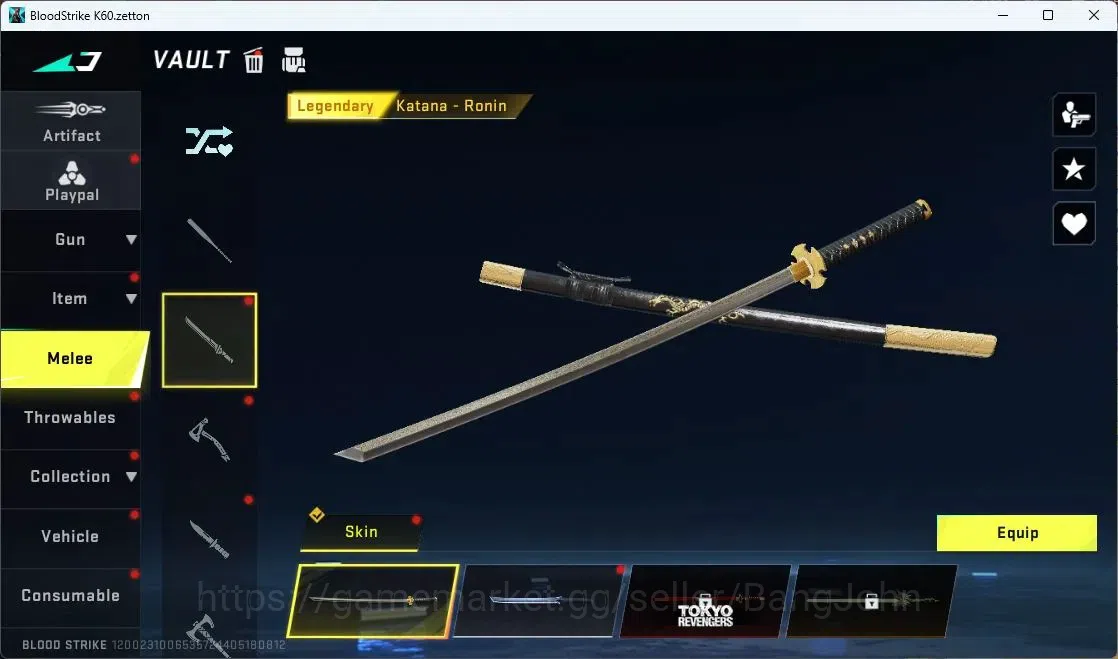 Blood Strike Accounts ASIA | 2 Collab Guns | 2 EVA GUNS | 2 Eternal Guns image 3