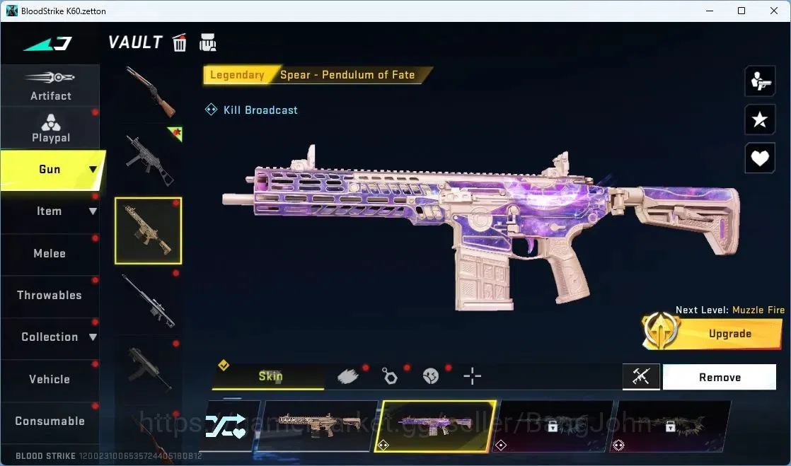 Blood Strike Accounts ASIA | 2 Collab Guns | 2 EVA GUNS | 2 Eternal Guns image 4