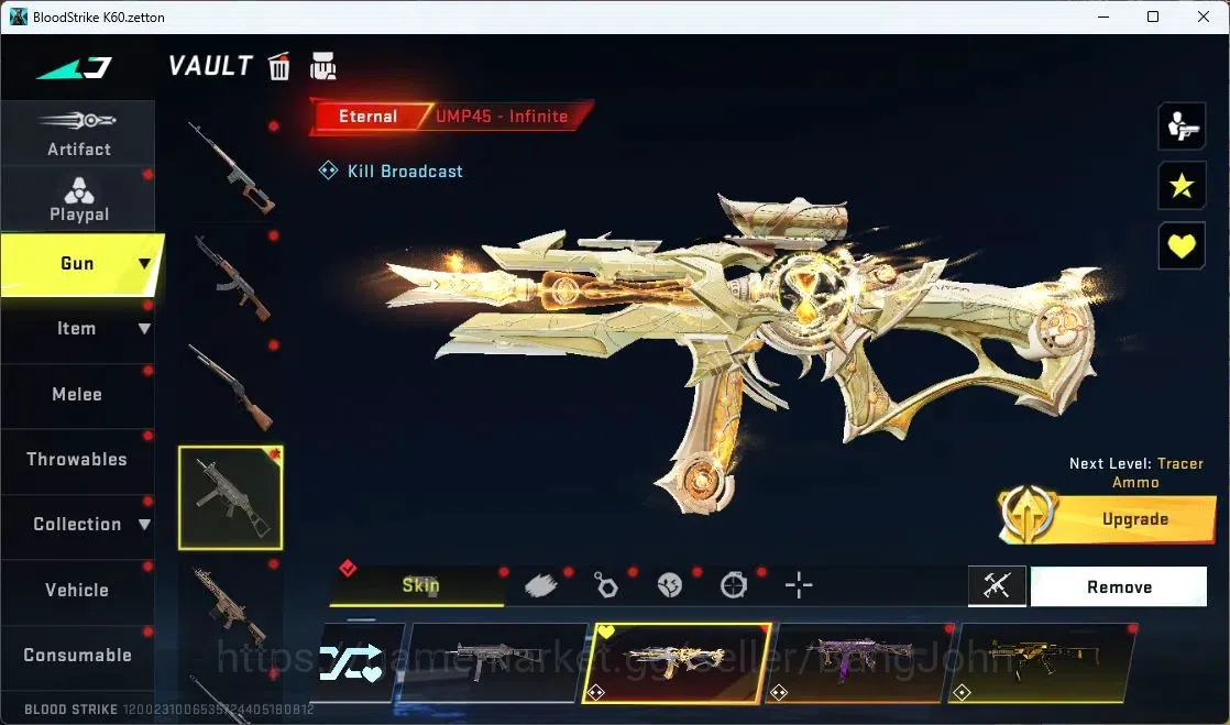 Blood Strike Accounts ASIA | 2 Collab Guns | 2 EVA GUNS | 2 Eternal Guns image 5