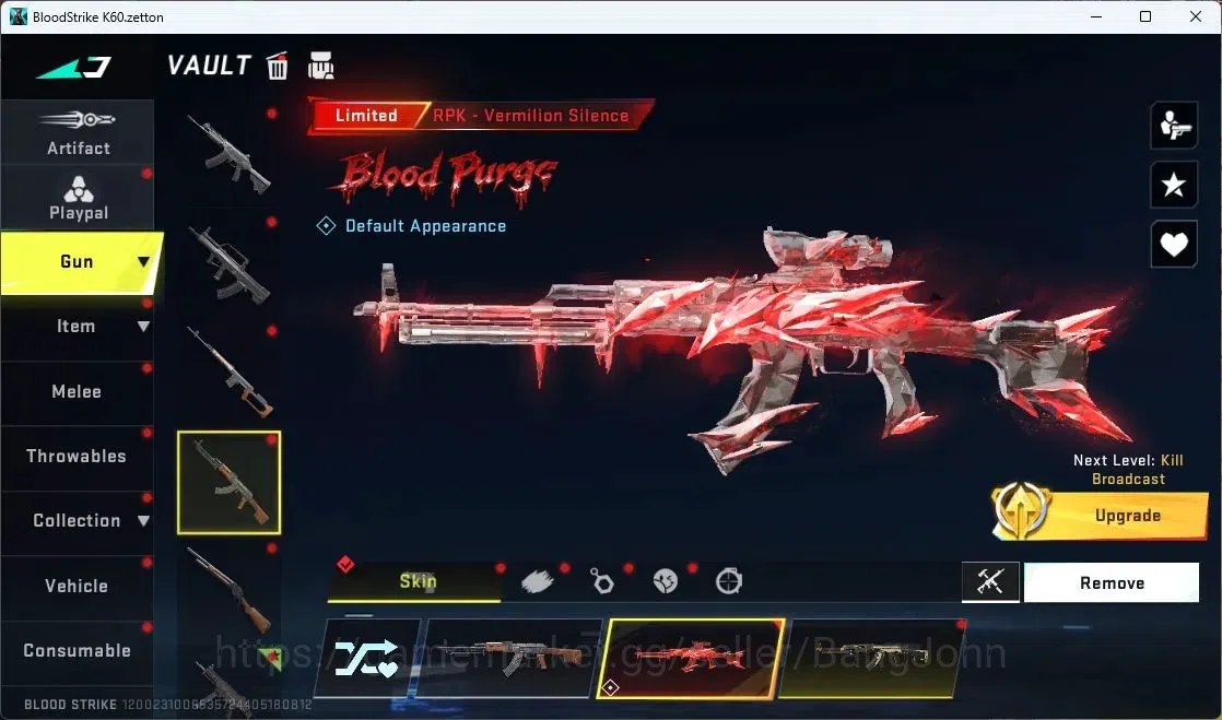 Blood Strike Accounts ASIA | 2 Collab Guns | 2 EVA GUNS | 2 Eternal Guns image 6