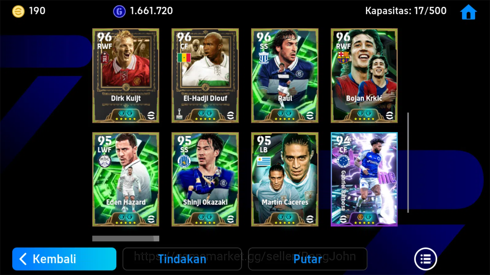 eFootball Accounts Power 3167|Baresi epic,Guti epic,Bryan Robson epic image 3