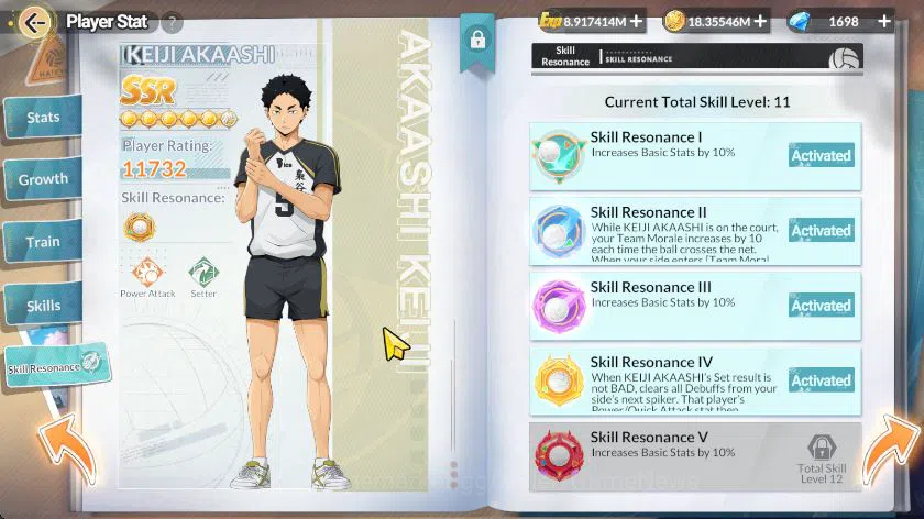 HAIKYU!! FLY HIGH Accounts SEA Lv58|2 SP (Bokuto+Memo,Akaashi) 6 UR (Toru,Sak image 15