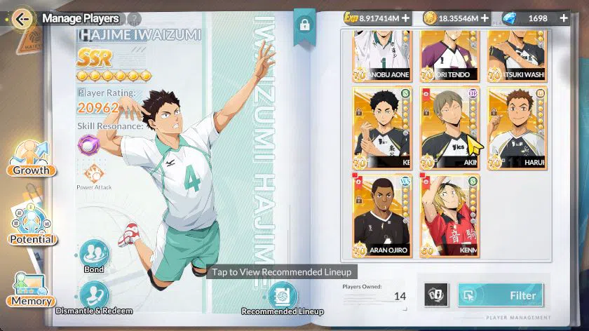 HAIKYU!! FLY HIGH Accounts SEA Lv58|2 SP (Bokuto+Memo,Akaashi) 6 UR (Toru,Sak image 17