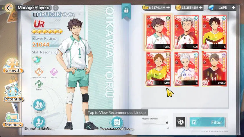 HAIKYU!! FLY HIGH Accounts SEA Lv58|2 SP (Bokuto+Memo,Akaashi) 6 UR (Toru,Sak image 19