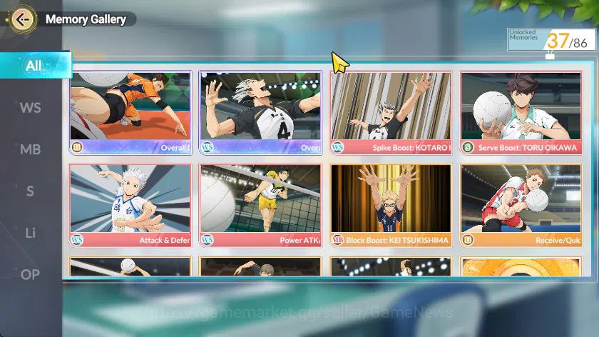 HAIKYU!! FLY HIGH Accounts SEA Lv58|2 SP (Bokuto+Memo,Akaashi) 6 UR (Toru,Sak image 6