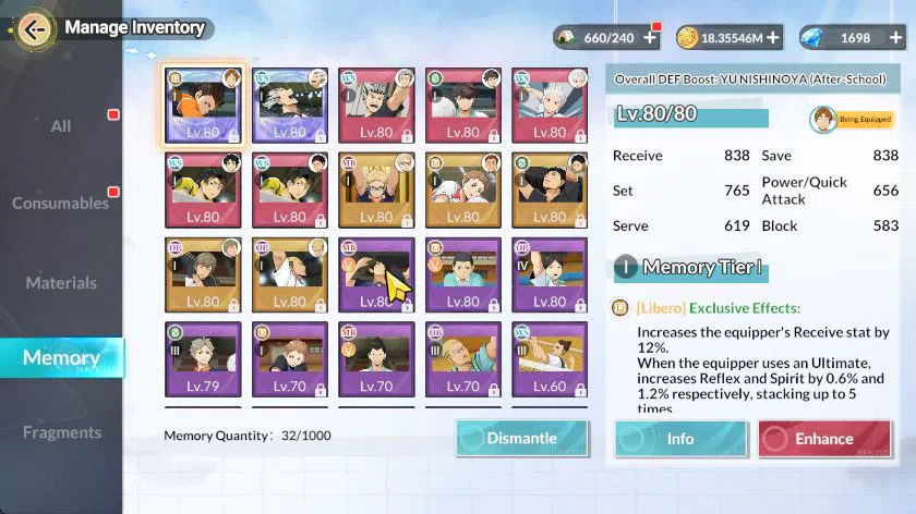 HAIKYU!! FLY HIGH Accounts SEA Lv58|2 SP (Bokuto+Memo,Akaashi) 6 UR (Toru,Sak image 9