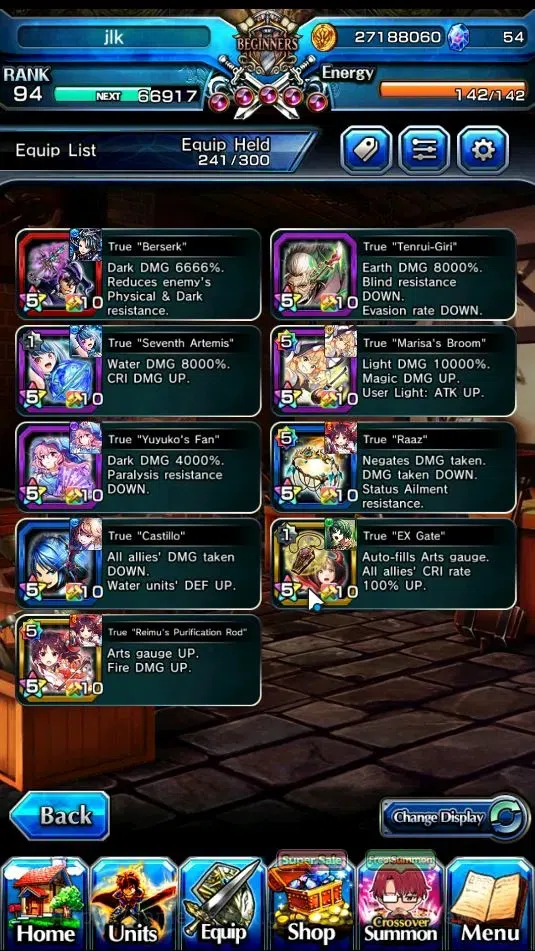 Grand Summoners Accounts Global|Rank 94|7 Ascend+ 4 TW|(Rosetta,Reimu Hakur image 4