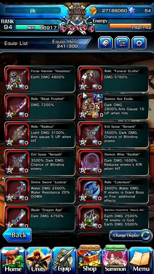 Grand Summoners Accounts Global|Rank 94|7 Ascend+ 4 TW|(Rosetta,Reimu Hakur image 8
