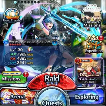 Grand Summoners End-Game Global|Rank 94|7 Ascend+ 4 TW|(Rosetta,Reimu Hakur image 1