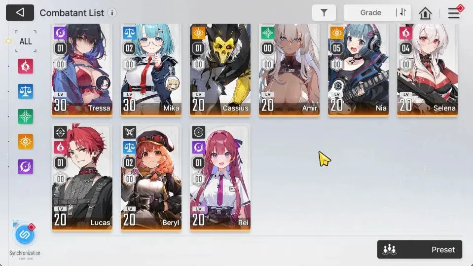 Chaos Zero Nightmare Accounts GLOBAL Lv32|5 SSR[Nine+Sign,Heidemarie,Yuki,Magna, image 4