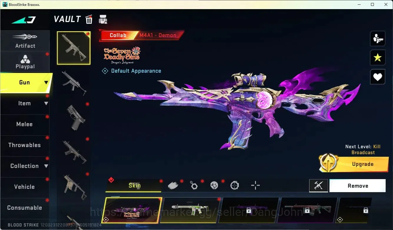 Blood Strike Accounts ASIA | L22|BR Master IV|2 7DS Guns: M4A1,QBZ95|Ult image 3