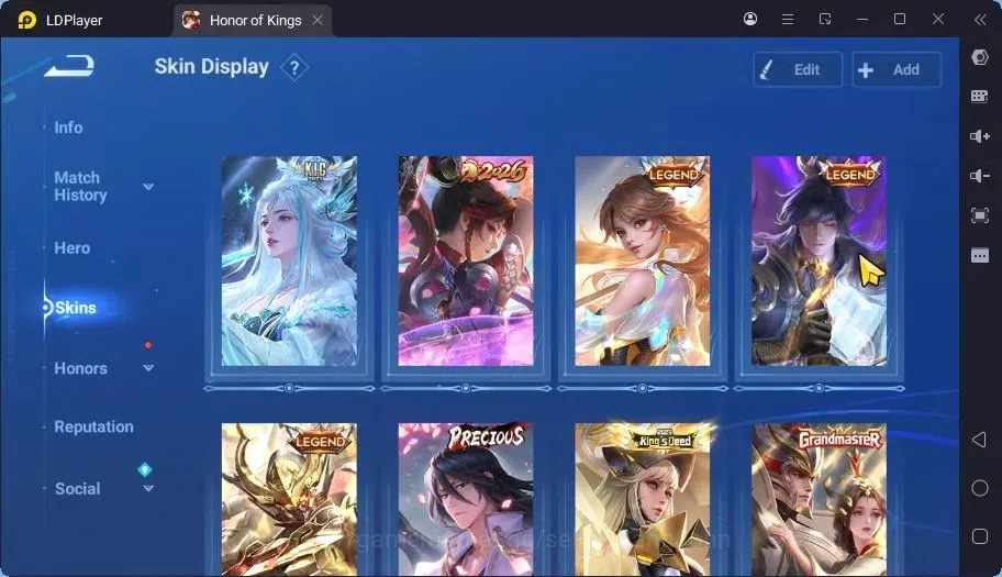 Honor of Kings Accounts Global|113H 244S|LNY Ying,PRECIOUS Feyd,LEGEND Yin image 3