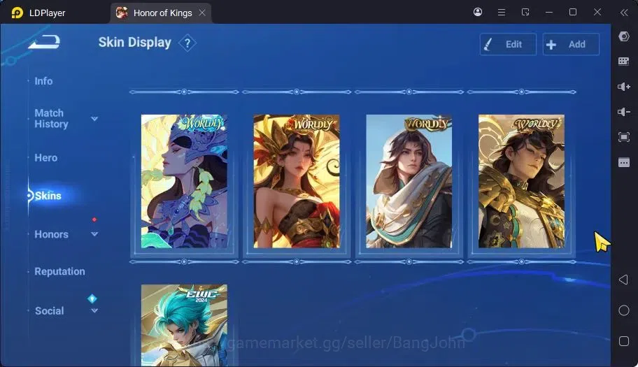 Honor of Kings Accounts Global|113H 244S|LNY Ying,PRECIOUS Feyd,LEGEND Yin image 5