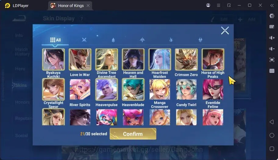 Honor of Kings Accounts Global|113H 244S|LNY Ying,PRECIOUS Feyd,LEGEND Yin image 6