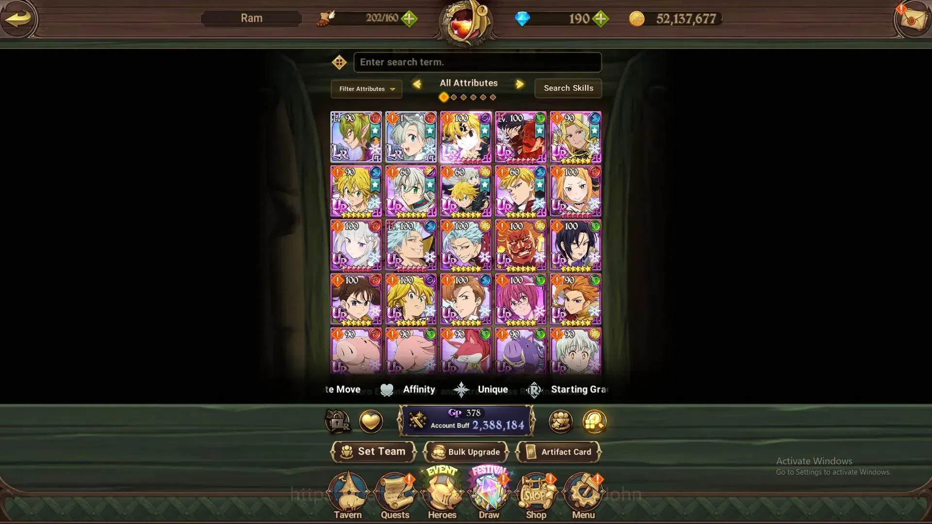 The Seven Deadly Sins: Grand Cross Accounts ASIA | 2.38M CC | 180 DM | LR Mesis 1/6|UR Menor 1 image 5