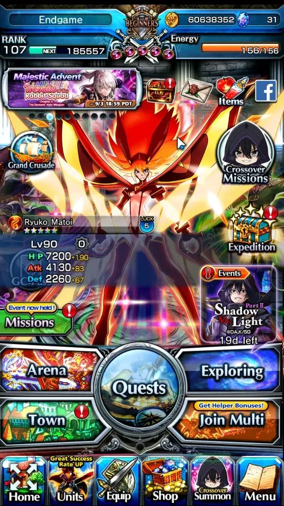 Grand Summoners Accounts End-Game Global|Rank 107|13 Ascend 19 TW| (UP Roy,WH Fen,Hart F,Hart Etc)+TW Arthur P,PP Cestina 1