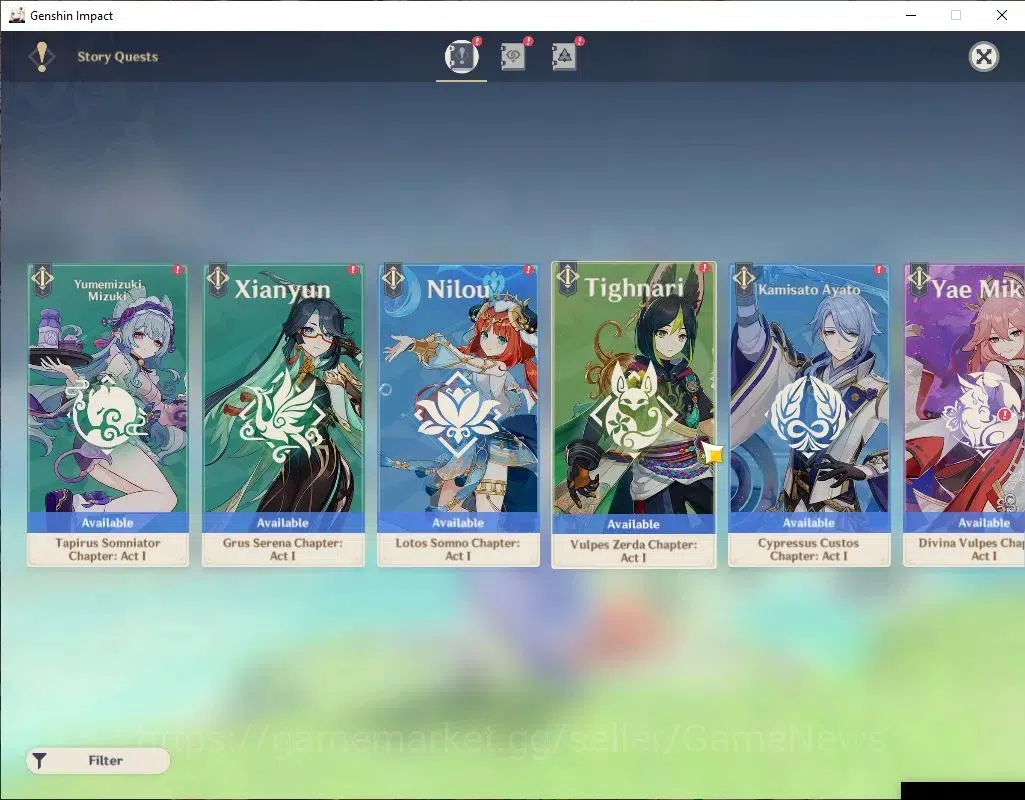 Genshin Impact Accounts ASIA|AR 55|4 Limited+1(*5Weapon)|Furina,Raiden,Kok image 11