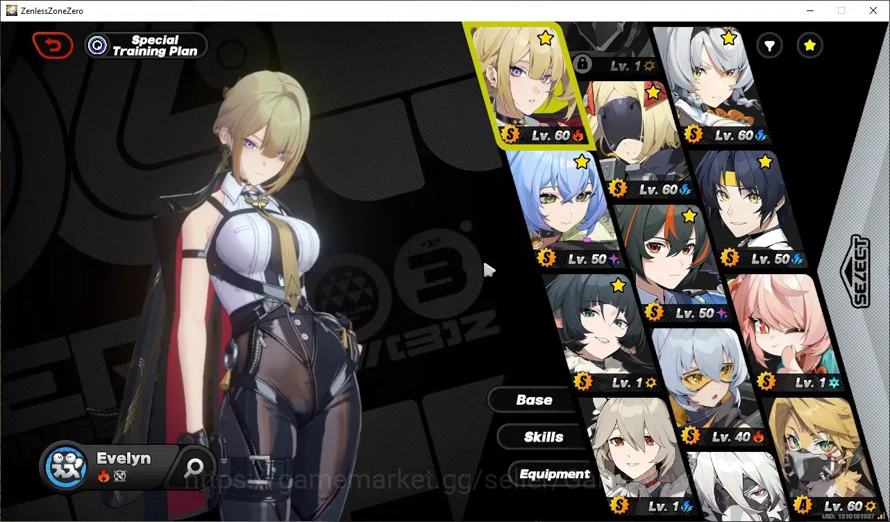 Zenless Zone Zero Accounts Starter Asia|IK 54|S2 CH1|8 Limited| (Evelyn,S 0-Anby,Jane Doe)+Sign 1