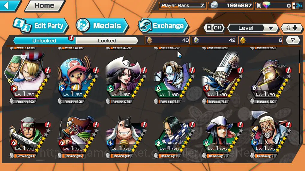 One Piece Bounty Rush Accounts Global|4 EX |AMS[Borsalino],5 Elder St Etehanborn  image 6