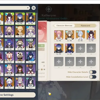 Genshin Impact Accounts Others ASIA|AR 55|6 Limit(2*5 Wpn)|(Odette,Sandrone,Columbina,Flins,Yae