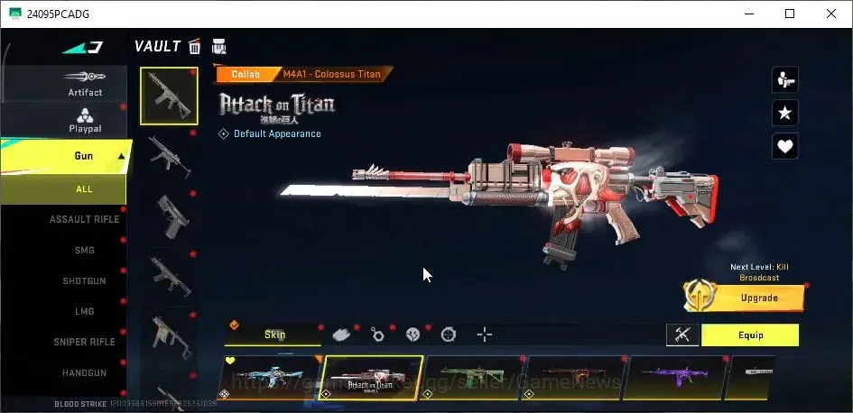 Blood Strike Accounts High-End ASIA|ETERNAL DEagle-Scorpius|2 ULTRA Melee[Talon Knife,Scythe]|5 Collab AOT|3 Collab 7DS|45 17