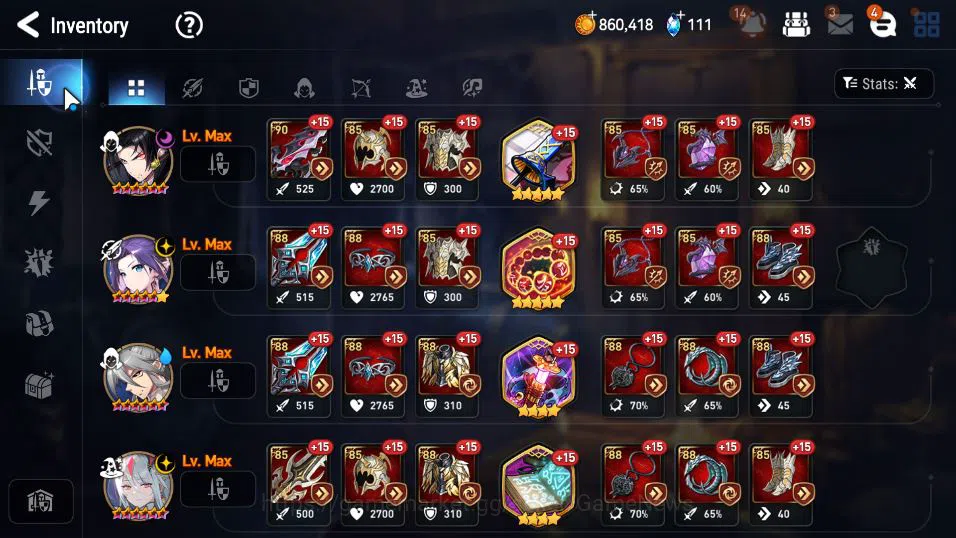 Epic Seven Accounts GLOBAL Unverif|New Era|6 ML(BArunka,NM Luna,LW Pei image 13
