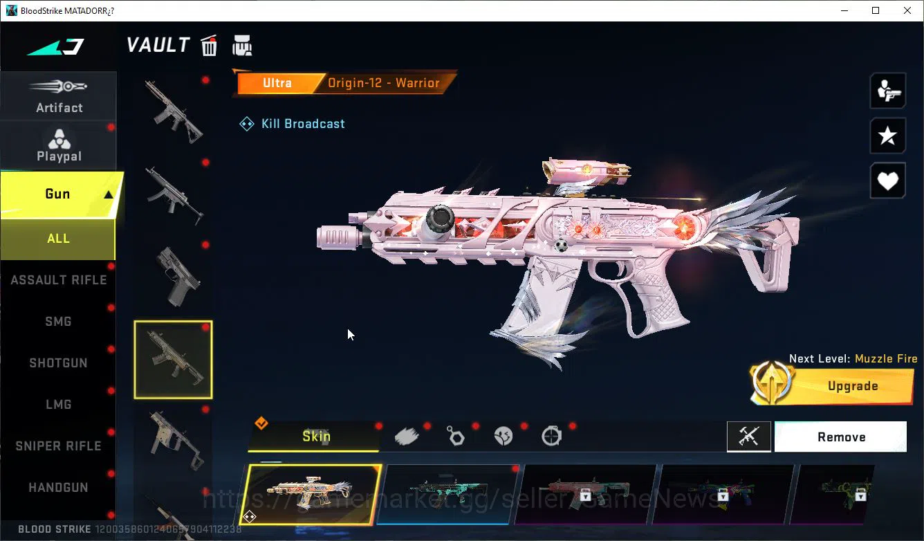 Blood Strike Accounts Mid-Tier ASIA|Collab 7DS[QBZ95-Coffin,AK47-Rhitta]+MELE BFKnife-SyntWave|6 7