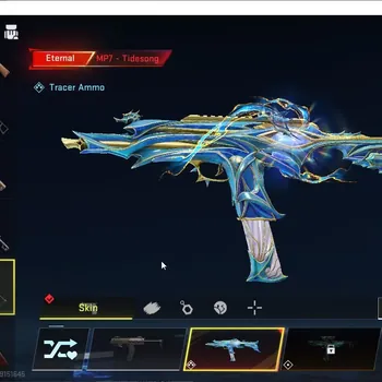 Blood Strike Accounts Collab Skin ASIA|ETERNAL MP7 TideSong Lv3,DEagle+Melee Shuriken,Staff|Collab AOT2 Female Titan M4A1