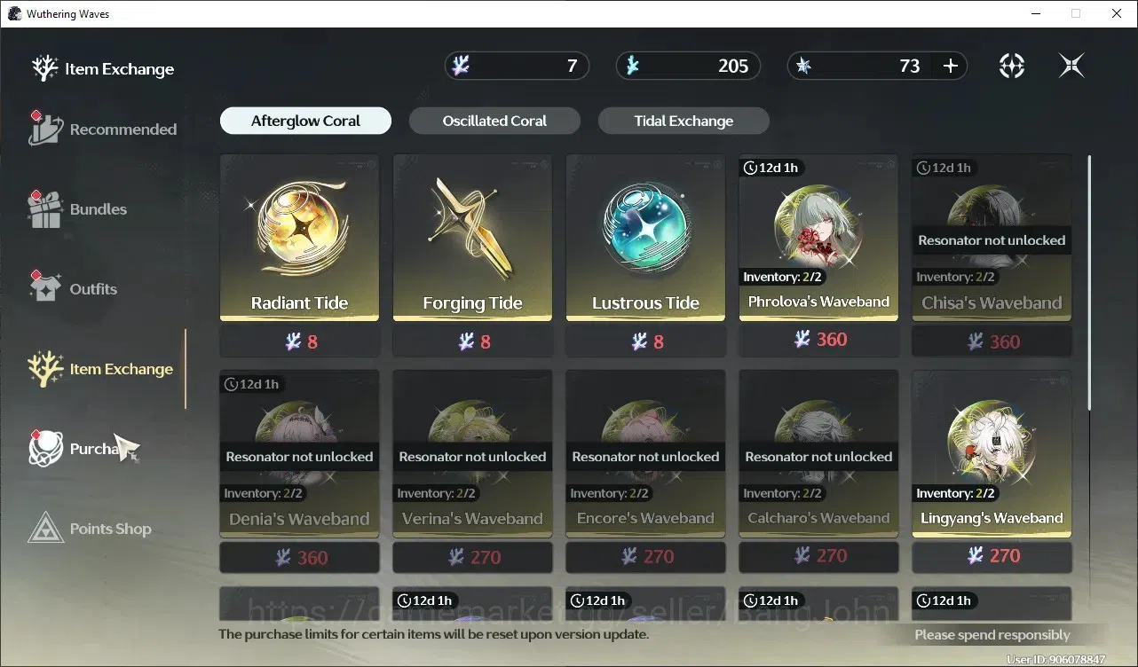 Wuthering Waves Accounts SEA|UL 20 |Starter|2Limit Phrolova+Sign, Qiuyuan|D image 5