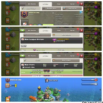 Clash of Clans Others READY FOR CWL|CLAN LEVEL 29 NICK GOOD|RPHSCAYSMH|CH LVL 10 TROPS NEAR MAX|WIN 442|LOSE 921|CWL CRYSTAL