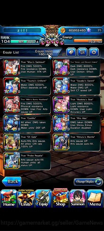 Grand Summoners Accounts Global|Rank 104|20 Ascend+12 TW|[Inumuta,Roy,Sayak image 15