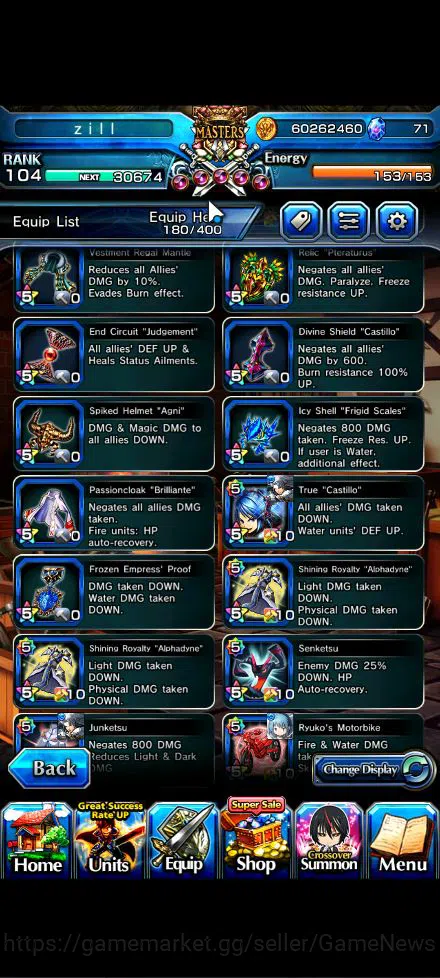 Grand Summoners Accounts Global|Rank 104|20 Ascend+12 TW|[Inumuta,Roy,Sayak image 5