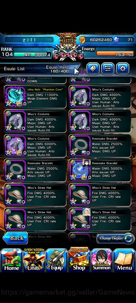 Grand Summoners Accounts Global|Rank 104|20 Ascend+12 TW|[Inumuta,Roy,Sayak image 7