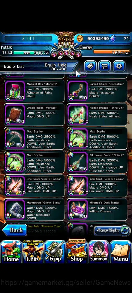 Grand Summoners Accounts Global|Rank 104|20 Ascend+12 TW|[Inumuta,Roy,Sayak image 8