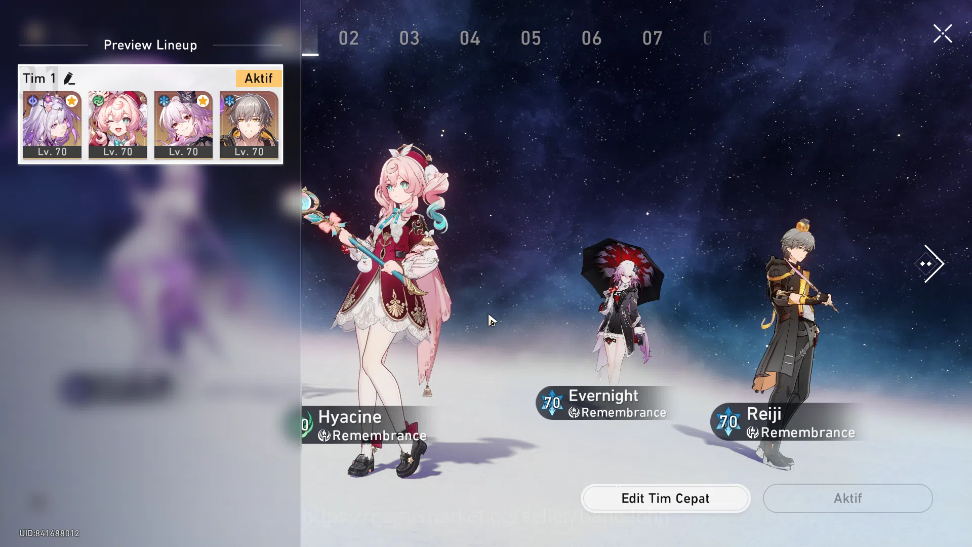 Honkai Star Rail Accounts ASIA | TL 52 | 3 Limit | Semi Prem Remembrance | E image 12