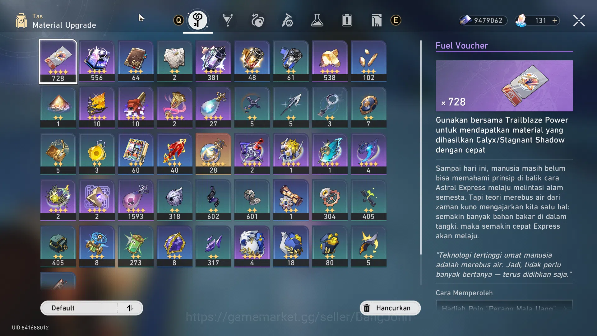 Honkai Star Rail Accounts ASIA | TL 52 | 3 Limit | Semi Prem Remembrance | E image 4